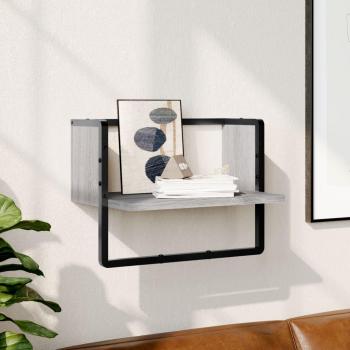 Estantería de pared con subasta gris Sonoma 40x25x30 cm