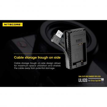 Nitecore UL109 USB Travel Charger for Leica