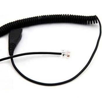 Axtel 02 - Cable para Auriculares con desconexión rápida para teléfonos SNOM seleccionados, Grandstream, Alcatel