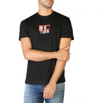 Men's Diesel Black Slim Fit Logo T-DIEGOS-B10 T-Shirt