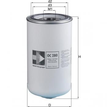 Knecht OC 280 filtro de aceite