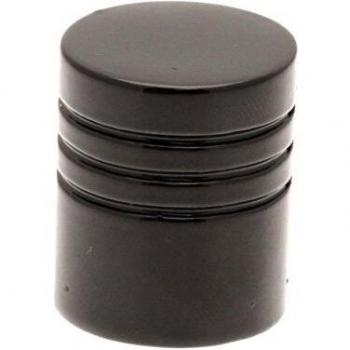 Par de topes 'Teil' para barra de cortina ø16mm - Acabado Cromado Mate