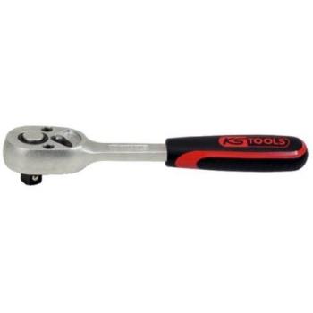 KS Tools 911.1510 Mini carraca Reversible, Cromado Satinado Mate, 72 Dientes