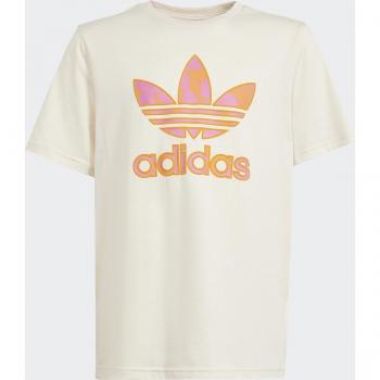 Camiseta de niños adidas Summer Allover Print y Camiseta unisex Adidas Trefoil blanca, talla 147-152 CM