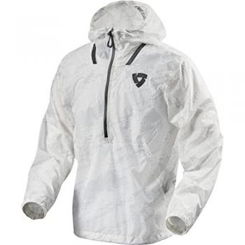 REV'IT! Smock Barrier Rain Jacket Gris/Blanco