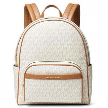 Michael Michael Kors Bex Medium Logo Print Women's Backpack with Exterior Pocket