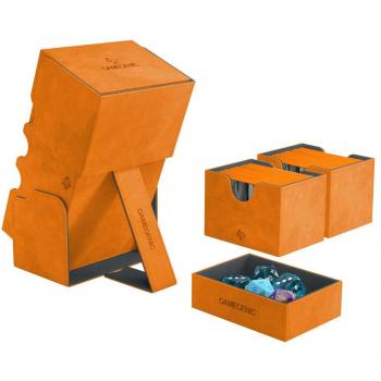 Asmodee Stronghold 200+ Convertible - Caja de almacenamiento para juegos de mesa, capacidad para 200 cartas, diseño convertible y compacto
