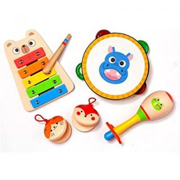 Set Musical con instrumentos de Juguete en Madera