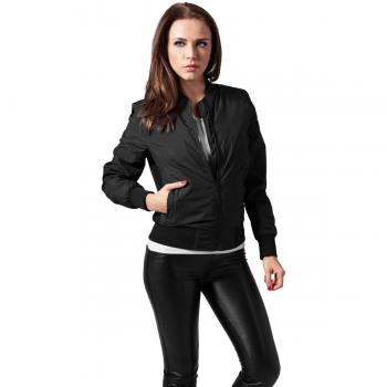 Urban Classics Women's Light Bomber Jacket - Black - XS to XL