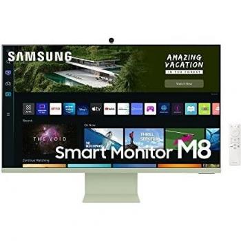 Samsung Smart Monitor M8 S32BM80GUU 32 4K UHD Verde, Blanco