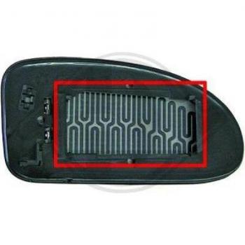 Cristal de espejo retrovisor exterior DIEDERICHS 1415226