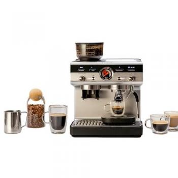 Cafetera Express Krups Precision XP801T con Molinillo Integrado, 30 Ajustes de Molienda, 15 Bares, 1500 W, 3.5 L, Thermoblock, Acero Inox
