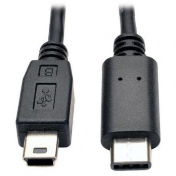 Cable USB 2.0 MiniUSB B a USB-C Tripp Lite de 1,83 m Negro