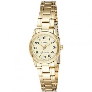 Casio LTP-V001G Women's Analog Watch, Gold Color, 25mm Stainless Steel Bracelet