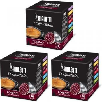 Bialetti Capsules Torino Cafè - Set 8 paquetes 16 capsulas