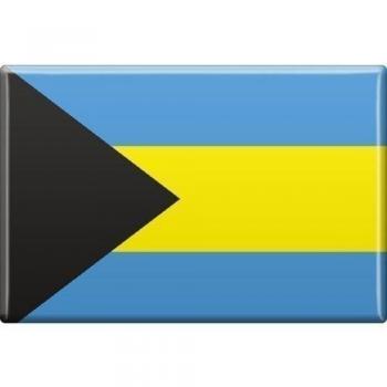 imán bandera de país &#x 2022; BAHAMAS &#x 2022; NUEVO Talla Aprox. 7,5cm x 5,5cm