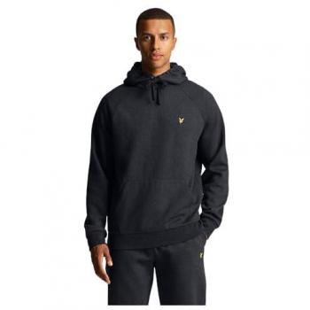 Lyle & Scott Raglan Hoodie Black Ice Marl L