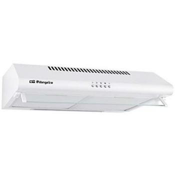Orbegozo ST 07160 D BL - Campana extractora standard 60cm, 3 niveles de potencia, 2 filtros de aluminio desmontables, extracción 195,3 m3/h, iluminación LED