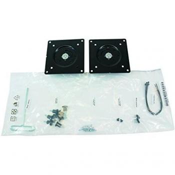 Kit Ergotron WorkFit Convertible Doble para Monitor y Laptop en Metal Negro