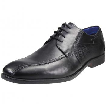 Bugatti Men's Black Leather Derby Dress Shoes - Size 40