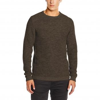 SELECTED HOMME Shnnewvincebubble Crew Neck Noos, Suéter para Hombre, Marrón