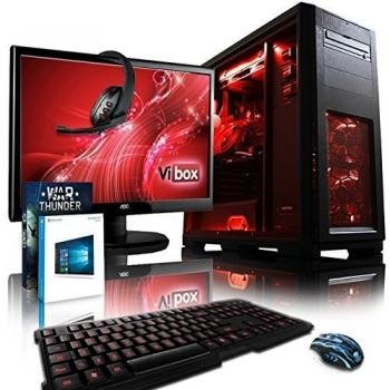 VIBOX Apache Paquet 9XLW - 4,1GHz AMD FX 6-Core CPU, GPU GTX 1050 Ti, Avanzado, Ordenador de sobremesa Gaming con enfriador por agua paquete con juegos 3
