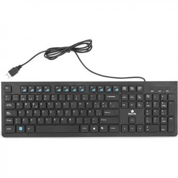 NGS Spirit - Teclado multimedia, color negro