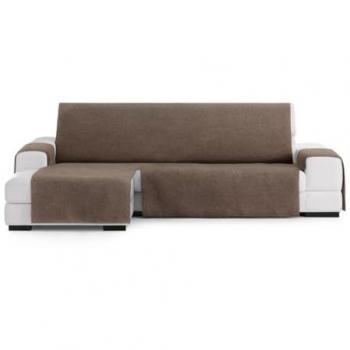 Funda Sofá Ajustable Eysa Valeria Marrón 100 x 110 x 290 cm - Gran Gama de Colores, incluye opción para chaise longue izquierda extra