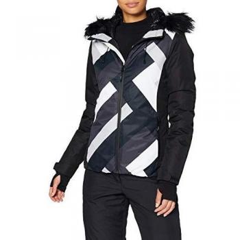 CMP Fur Fix - Chaqueta con capucha para mujer, color negro, 34