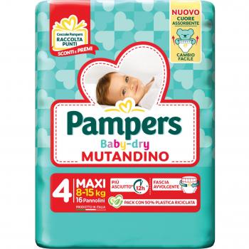 Pampers Baby Dry Bragas Talla 4 Maxi 16 Unidades
