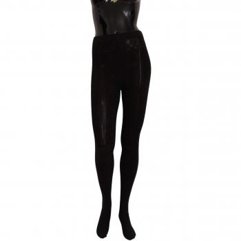 Dolce & Gabbana Black Wool Stretch Tights Stocking Socks - Size S