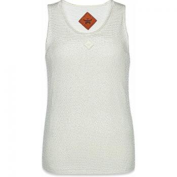 MCM Women's White Sequin Tank Top Size M