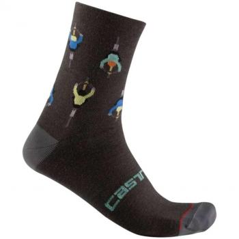 Calcetines Castelli Aperitivo 15 cm gris oscuro L-XL