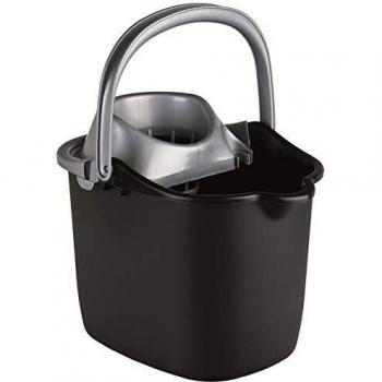 Curver - Cubo de Fregona con Escurridor 15L. con Asa New Dimension - Color Negro