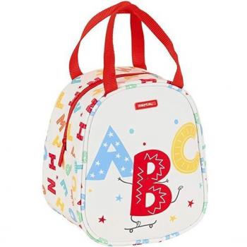 Neceser Térmico Safta Preescolar Alphabet de Fácil Limpieza Blanco 19 x 14 x 22 cm