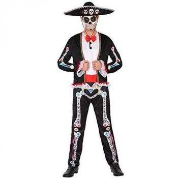 Disfraz de Esqueleto Mexicano para Adulto Talla XL