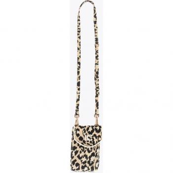 Bolso movil LC de loneta animal print crudo