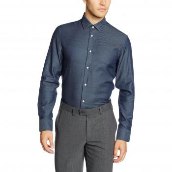 SELECTED HOMME SHDTWOJIM SHIRT LS STS, Camisa Hombre, Azul
