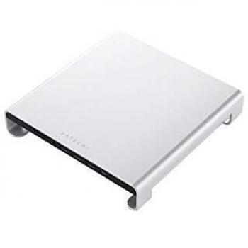 Satechi Aluminum USB-C Monitor Stand Hub for iMac (Silver)