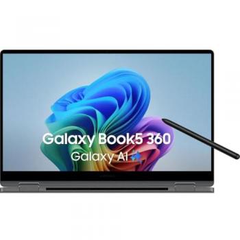 Portátil Samsung Galaxy Book 5 360, Intel Core Ultra 5-226V, 16GB RAM, 512GB SSD, Pantalla Táctil de 15.6 FHD, Windows 11 Pro