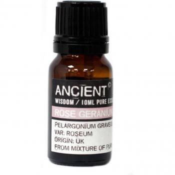 Aceite Esencial de Geranio Rosa Antioxidante - 100% puro, natural, extraído por destilación al vapor, aroma floral y fresco, propiedades antioxidantes y antiinflamatorias, ideal para aromaterapia y cuidado de