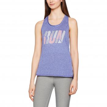 Odlo, Camiseta sin Mangas para Mujeres Tebe, Primavera/Verano, Mujer, Color Spectrum Blue - Placed Print SS17, tamaño Large