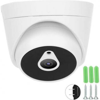 Cámara Domo AHD 5MP 1080P Infrarroja IP66 para Exterior con Monitor de Seguridad PIR