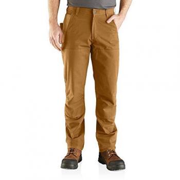 Carhartt Pantalones de Trabajo Utilitarios Steel Double Front Tech Relaxed Fit con Tecnología Rugged Flex para Hombre, Color Marrón, Talla 30W / 30L