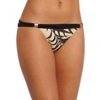 Banana Moon - Parte inferior del bikini a rayas para mujer, talla 40, color negro