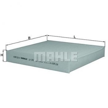Mahle Siervo filtro la293 Interior filtro de aire