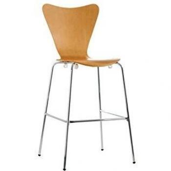 Piqueras y Crespo Pack 4 taburetes Mira en Madera, Beige, Estandar