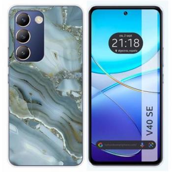 Funda de Silicona para Vivo V40 SE 5G Diseño Mármol 09