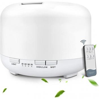 Difusor de Aceites Esenciales y Humidificador Ultrasónico KLACK FT818 con Control Remoto 500ml