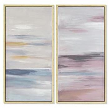 Cuadro DKD Home Decor 50 x 4 x 100 cm Abstracto Moderno (2 Unidades)